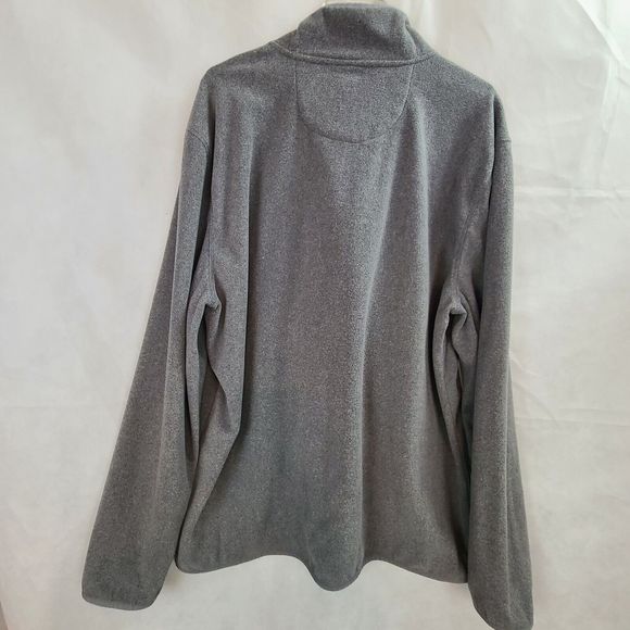 G. H. Bass Men's (XXL) Gray 1/4 Zip Fleece Pullover Sweatshirt - Picture 4 of 8